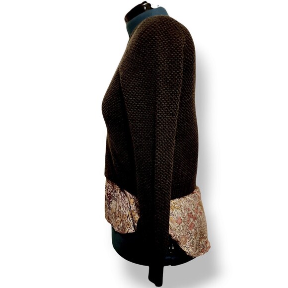 J.Crew Women Top Sweater Blouse Prairie Core Tunic Crew Neck Size S Gray… - Picture 3 of 6